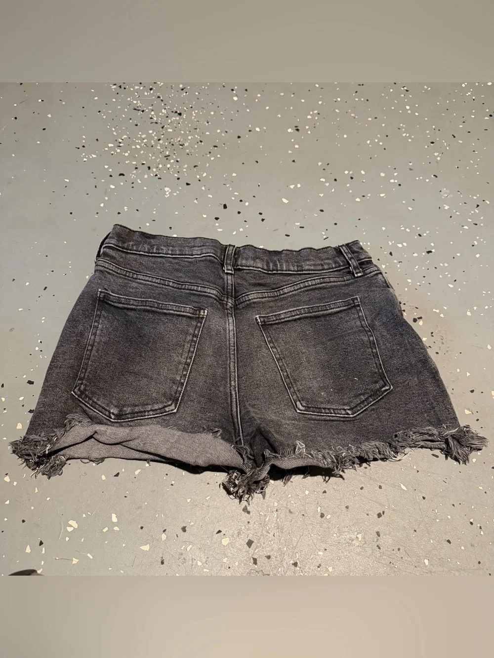 Gap Black & Grey Denim Shorts